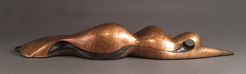 Resting Figure Bronze Back WS