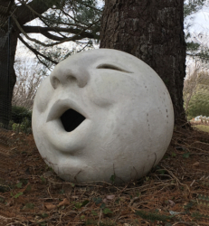 Singing Moon 29inch Concrete SmallWS